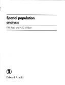 Cover of: Spatial population analysis by Rees, P. H.