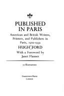 Published in Paris by Hugh D. Ford