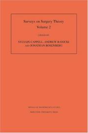 Cover of: Surveys on Surgery Theory by C. T. C. Wall, Andrew Ranicki, Rosenberg, J.