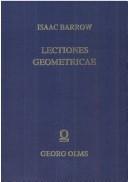 Cover of: Lectiones geometricae by Isaac Barrow