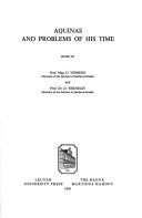Cover of: Aquinas and problems of his time