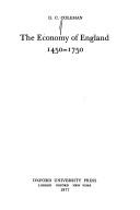 The economy of England, 1450-1750 cover