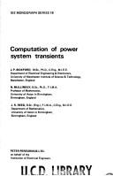 Cover of: Computation of power system transients by J. P. Bickford