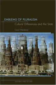 Cover of: Emblems of Pluralism by Carol Weisbrod, Carol Weisbrod