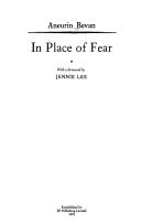 In place of fear by Aneurin Bevan