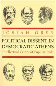 Cover of: Political Dissent in Democratic Athens by Josiah Ober