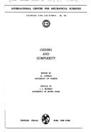 Cover of: Coding and complexity