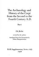 Cover of: The archaeology and history of the Carpi from the second to the fourth century AD