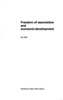 Cover of: Freedom of association and economic development by Guy Caire