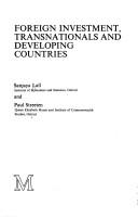 Cover of: Foreign investment, transnationals, and developing countries by Sanjaya Lall