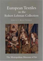 Cover of: The Robert Lehman Collection XIV: European Textiles.