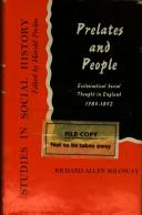 Cover of: Prelates and people: ecclesiastical social thought in England, 1783-1852