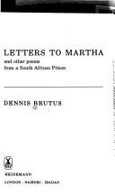Cover of: Letters to Martha by Dennis Brutus