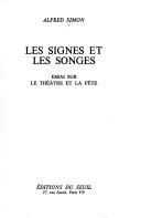 Cover of: Les signes et les songes by Simon, Alfred