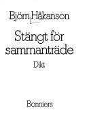 Cover of: Stängt för sammanträde: dikt