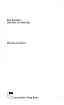 Cover of: Dein Bier und mein Bier: Monolog und Briefe