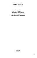 Cover of: Jakob Böhme: Mystiker u. Philosoph