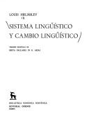 Cover of: Sistema lingüístico y cambio lingüístico
