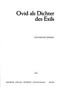Cover of: Ovid als Dichter des Exils
