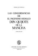 Cover of: Las concordancias de el ingenioso hidalgo Don Quijote de la Mancha