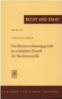 Cover of: Das Bundesverfassungsgericht im politischen Prozess der Bundesrepublik