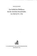 Cover of: Der Einfluss des Wahlleiters bei den römischen Konsulwahlen von 366 bis 50 v. Chr.