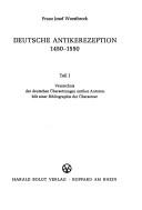 Cover of: Deutsche Antikerezeption: 1450-1550