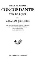 Nederlandse concordantie van de Bijbel by Abraham Trommius