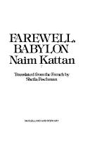 Adieu, Babylone by Naïm Kattan