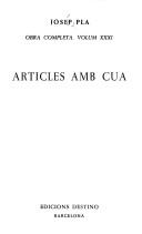 Cover of: Articles amb cua