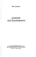 Cover of: Goethe als Staatsmann