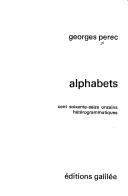 Cover of: Alphabets by Georges Perec