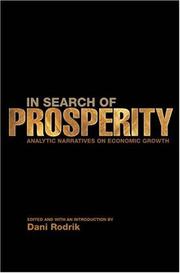 Cover of: In Search of Prosperity by Dani Rodrik