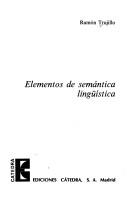 Cover of: Elementos de semántica lingüística