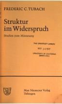 Cover of: Struktur im Widerspruch: Studien zum Minnesang