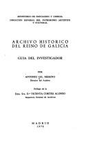 Archivo Histórico del Reino de Galicia by Archivo Histórico del Reino de Galicia.