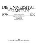 Cover of: Die Universität Helmstedt: 1576-1810 : Bilder aus ihrer Geschichte