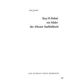 Cover of: Kay H. Nebel, ein Maler der "Neuen Sachlichkeit" by Karl Arndt