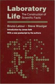 Cover of: Laboratory life by Bruno Latour