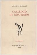 Cover of: Catálogo de insomnios: (1967-1975)