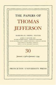 Cover of: The Papers of Thomas Jefferson, Volume 30: 1 January 1798 to 31 January 1799 (Papers of Thomas Jefferson)