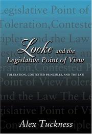 Cover of: Locke and the Legislative Point of View by Alex Tuckness