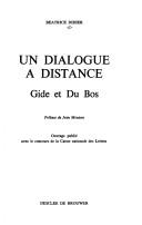 Cover of: Un dialogue à distance by Béatrice Didier