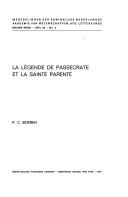 Cover of: La légende de Passecrate et la Sainte Parenté