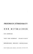 Cover of: Der Mitmacher by Friedrich Dürrenmatt