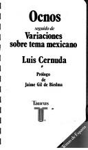 Cover of: Ocnos seguido de Variaciones sobre tema mexicano