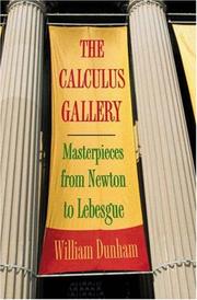 Cover of: The Calculus Gallery by William Dunham