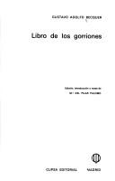 Cover of: Libro de los gorriones by Gustavo Adolfo Bécquer