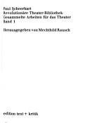 Cover of: Gesammelte Arbeiten für das Theater by Paul Scheerbart