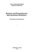 Roman und Romantheorie des deutschen Realismus by Hans-Joachim Ruckhäberle